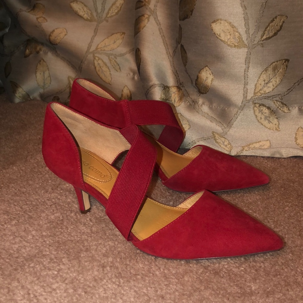 NWT Corso Como Red Suede Shoes